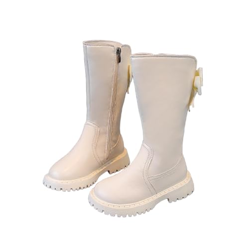 Stiefel Mädchen mit Seitlichem Reißverschluss Boots Mädchen, Elegante Lange Stiefel mit Fliege Reitstiefel PU Leder Stiefeletten Wasserdichte Winterstiefel Profilsohle Schnürstiefel Rutschfest Schuhe Stiefel Mädchen mit Seitlichem Reißverschluss Boots Mädchen, Elegante Lange Stiefel mit Fliege Reitstiefel PU Leder Stiefeletten Wasserdichte Winterstiefel Profilsohle Schnürstiefel Rutschfest Schuhe von WOXIHUAN