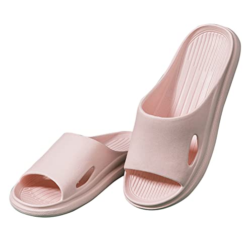 Unisex Badeschuhe Damen rutschfest Plattform Badeschlappen Slippers Garten Badelatschen Slipper Bequeme Leichte Schuhe Weich Wolken Hausschuhe Innen und Outdoor Quick-Dry Sandalen Lässige Sandals von WOXIHUAN