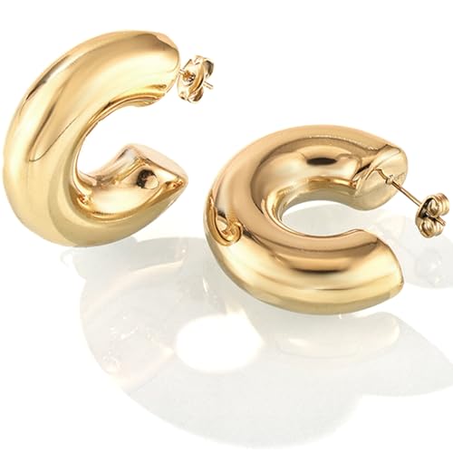 WOZNU Ohr Manschette Ohrringe CZ Non-Piercing Fake Helix Knorpel Manschette Ohrringe Conch Manschetten Ohrringe für Frauen, Gold von WOZNU