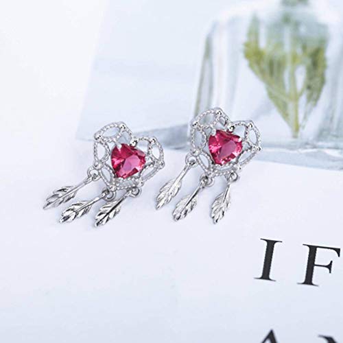 Kleine Frische Ohrringe S925 Sterling Silber Ohrringe Liebe Herz Traumfänger Quaste Ohrringe Geschenk, WOZUIMEI, Tablett, Kleine Frische Ohrringe S925 Sterling Silber Ohrringe Liebe Herz Traumfänger Quaste Ohrringe Geschenk, WOZUIMEI, Tablett, von WOZUIMEI