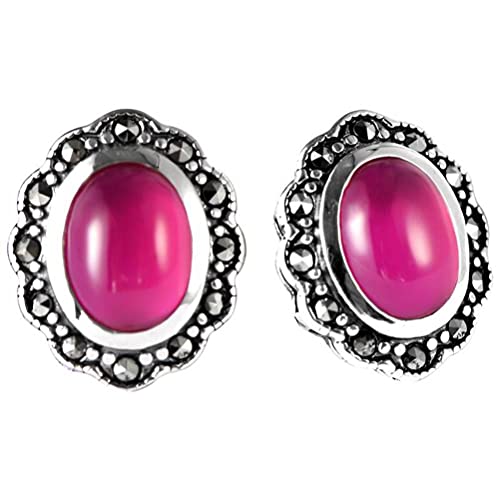 WOZUIMEI Chinesischer Ohrring S925 Sterlingsilber Retro Ethnischer Stil Roter Korund Sonnenblume Markasit Weiblicher Ohrstecker Einfache Mode OhrringeRote Korund Sonnenblumenohrringe WOZUIMEI Chinesischer Ohrring S925 Sterlingsilber Retro Ethnischer Stil Roter Korund Sonnenblume Markasit Weiblicher Ohrstecker Einfache Mode OhrringeRote Korund Sonnenblumenohrringe von WOZUIMEI