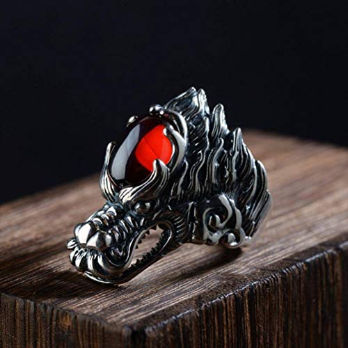 WOZUIMEI Chinesischer Ringschmuck S925 Sterling Silber Ring Antik Dreidimensionalen Wasserhahn Zirkon Männlicher Ring Thai SilberRing, 19.4 WOZUIMEI Chinesischer Ringschmuck S925 Sterling Silber Ring Antik Dreidimensionalen Wasserhahn Zirkon Männlicher Ring Thai SilberRing, 19.4 von WOZUIMEI