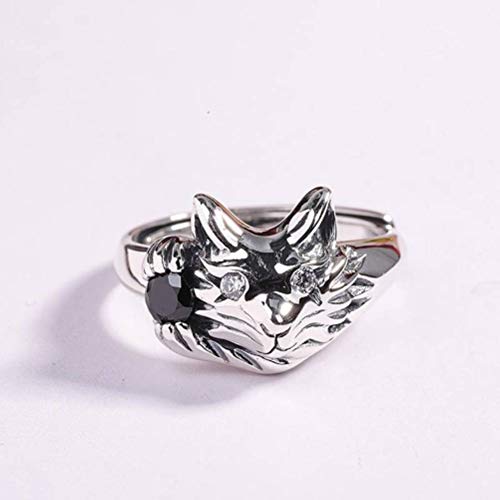 WOZUIMEI Chinesischer Stil Ring Schmuck Retro Distressed Schmuck S925 Reinen Silber Ring Schmuck Kätzchen Ring Weibliche Persönlichkeit Passen AlleKatzenring WOZUIMEI Chinesischer Stil Ring Schmuck Retro Distressed Schmuck S925 Reinen Silber Ring Schmuck Kätzchen Ring Weibliche Persönlichkeit Passen AlleKatzenring von WOZUIMEI