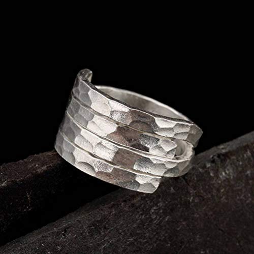 WOZUIMEI Chinesischer Stil Ring Schmuck S925 Reines Silber Hammerring Handgefertigt Thailand Einzigartige Persönlichkeit Gepaart Mit Alles Weiblichen Offenen Ring Wie abgebildet WOZUIMEI Chinesischer Stil Ring Schmuck S925 Reines Silber Hammerring Handgefertigt Thailand Einzigartige Persönlichkeit Gepaart Mit Alles Weiblichen Offenen Ring Wie abgebildet von WOZUIMEI