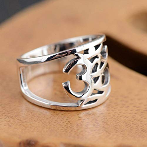 WOZUIMEI Chinesischer Stil Ring Schmuck S925 Sterling Silber Ring Antiken Paar Ring Frühen AdopterRing, 16.9 WOZUIMEI Chinesischer Stil Ring Schmuck S925 Sterling Silber Ring Antiken Paar Ring Frühen AdopterRing, 16.9 von WOZUIMEI