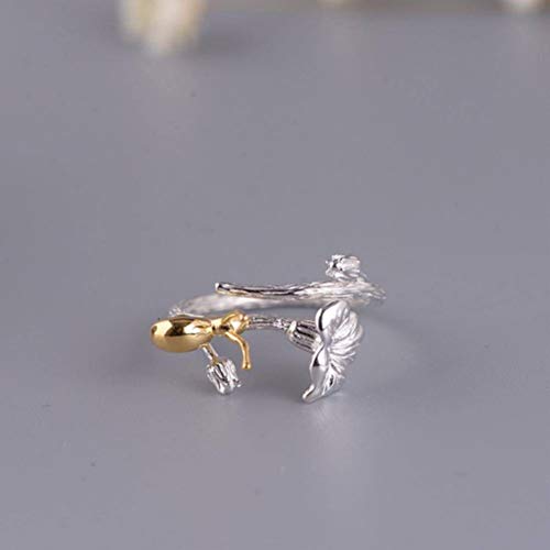 WOZUIMEI Chinesischer Stil Ringschmuck S925 Sterling Silber Ring Retro Weibliche Mode Temperament Versilbert Schneckenring Schlichten Silber Winde RingNormales Silber WOZUIMEI Chinesischer Stil Ringschmuck S925 Sterling Silber Ring Retro Weibliche Mode Temperament Versilbert Schneckenring Schlichten Silber Winde RingNormales Silber von WOZUIMEI