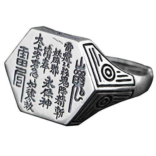 WOZUIMEI Chinesischer Stil Ringschmuck S925 Sterling Silber Ring Vintage Thai Silber Handwerk Ring Männlich Taoistische Kultur Tai Chi Klatsch Silber RingWie gezeigt WOZUIMEI Chinesischer Stil Ringschmuck S925 Sterling Silber Ring Vintage Thai Silber Handwerk Ring Männlich Taoistische Kultur Tai Chi Klatsch Silber RingWie gezeigt von WOZUIMEI