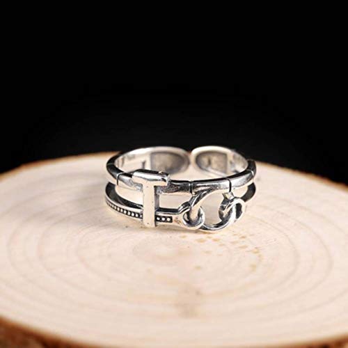 WOZUIMEI Chinesischer Stil Ringschmuck Thai Silber Persönlichkeit Schmuck Gezeiten Marke S925 Sterling Silber Ring Schmuck Persönlichkeit Weiblichen Offenen Ring GeburtstagThailändischer Silberring WOZUIMEI Chinesischer Stil Ringschmuck Thai Silber Persönlichkeit Schmuck Gezeiten Marke S925 Sterling Silber Ring Schmuck Persönlichkeit Weiblichen Offenen Ring GeburtstagThailändischer Silberring von WOZUIMEI