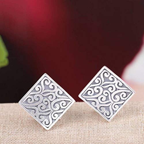 WOZUIMEI Eardrop Ohrstecker für Damen S990 Sterling Silber Schmuck Retro Weibliche Persönlichkeit Kombinieren Alle Arten Von Mode Wie gezeigt, 925 Silber WOZUIMEI Eardrop Ohrstecker für Damen S990 Sterling Silber Schmuck Retro Weibliche Persönlichkeit Kombinieren Alle Arten Von Mode Wie gezeigt, 925 Silber von WOZUIMEI