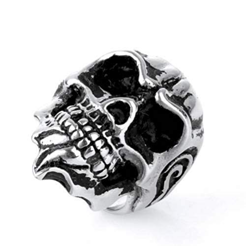 WOZUIMEI Edelstahl Punk Ringe für Männer Edelstahl Ring Herren Persönlichkeit Passt zu Allen Punk Titan Stahl Bart Bart Schädel RingeSilber, 20.7 WOZUIMEI Edelstahl Punk Ringe für Männer Edelstahl Ring Herren Persönlichkeit Passt zu Allen Punk Titan Stahl Bart Bart Schädel RingeSilber, 20.7 von WOZUIMEI
