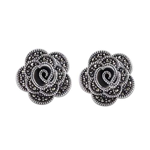 WOZUIMEI Ohrstecker Für Damen Ohrringe Thailändische Silber Ohrringe S925 Sterling Silber Schmuck Klassische Rosarosa Ohrringe, 925 Silber WOZUIMEI Ohrstecker Für Damen Ohrringe Thailändische Silber Ohrringe S925 Sterling Silber Schmuck Klassische Rosarosa Ohrringe, 925 Silber von WOZUIMEI