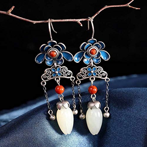 WOZUIMEI Ohrstecker für Damenohrringe S925 Sterling Silber Schmuck Ethnische Blau verbrannte Ethnische Ohrringe Lange Frauen Wie gezeigt, 925 Silber WOZUIMEI Ohrstecker für Damenohrringe S925 Sterling Silber Schmuck Ethnische Blau verbrannte Ethnische Ohrringe Lange Frauen Wie gezeigt, 925 Silber von WOZUIMEI