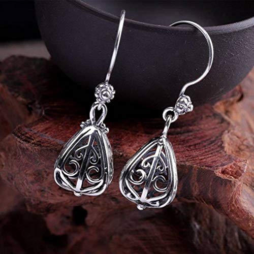 WOZUIMEI Ohrstecker für Damenohrringe S925 Sterling Silber Schmuck Weibliche handgefertigte Leere Ohrringe aus Thailändischem Silber Kabel, 925 Silber WOZUIMEI Ohrstecker für Damenohrringe S925 Sterling Silber Schmuck Weibliche handgefertigte Leere Ohrringe aus Thailändischem Silber Kabel, 925 Silber von WOZUIMEI