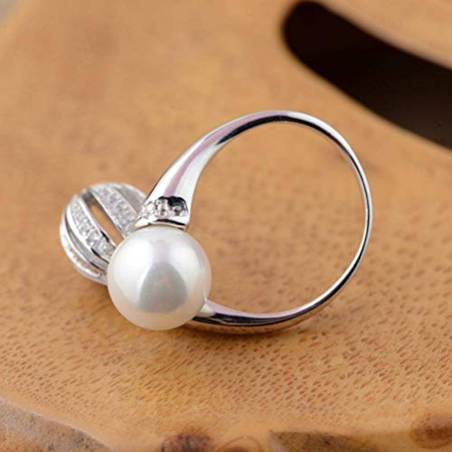 WOZUIMEI Ringschmuck im Chinesischen Stil S925 Sterling Silber Ring Eingelegte Künstliche Muschelperlen Koreanische Mode Koreanisches Drama Klassischer SilberringEinstellbare Öffnung WOZUIMEI Ringschmuck im Chinesischen Stil S925 Sterling Silber Ring Eingelegte Künstliche Muschelperlen Koreanische Mode Koreanisches Drama Klassischer SilberringEinstellbare Öffnung von WOZUIMEI