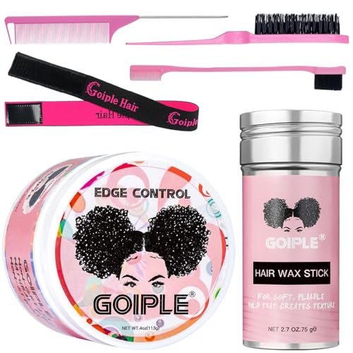 Edge Control Haargel für Frauen, starker Halt, nicht fettend, Afro-Haar-Styling-Gel, Kantenwachs, kein Abblättern, Afro-Haarwachs für schwarzes Haar, Styling-Gele, Haarwachs, Haarstift für Frauen von WOZUTUNT