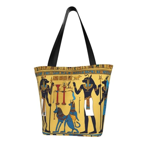 WOmeng Alte Ägypten Tribe Serie Druck Sommer vielseitige Tragetasche Schultertasche Reise Handtasche Strand Alltag reichlich Stauraum von WOmeng
