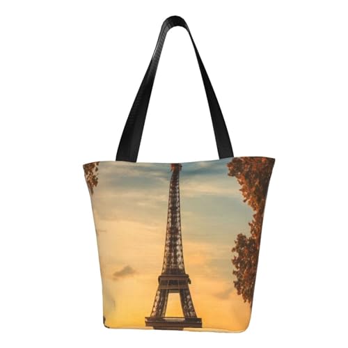 WOmeng Eiffelturm Paris Herbst Druck Sommer vielseitige Tragetasche Schultertasche Reise Handtasche Strand Alltag reichlich Stauraum WOmeng Eiffelturm Paris Herbst Druck Sommer vielseitige Tragetasche Schultertasche Reise Handtasche Strand Alltag reichlich Stauraum von WOmeng