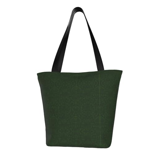 WOmeng Hunter Green Floral Petals Pattern Print Summer Versatile Carry Shoulder Bag Travel Handbag Beach Daily Use Ample Storage WOmeng Hunter Green Floral Petals Pattern Print Summer Versatile Carry Shoulder Bag Travel Handbag Beach Daily Use Ample Storage von WOmeng