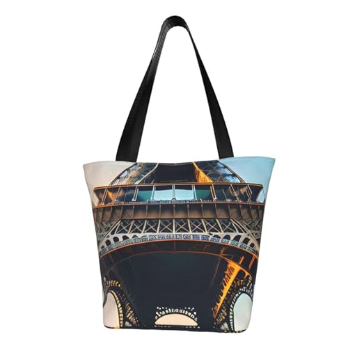 WOmeng Paris Eiffelturm Bild Druck Sommer vielseitige Tragetasche Schultertasche Reise Handtasche Strand Alltag reichlich Stauraum WOmeng Paris Eiffelturm Bild Druck Sommer vielseitige Tragetasche Schultertasche Reise Handtasche Strand Alltag reichlich Stauraum von WOmeng