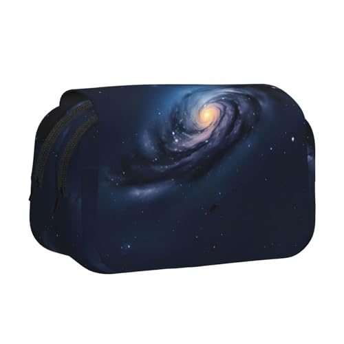 WOmeng Universum Milky Way Galaxy Print Vielseitiges Federmäppchen Praktische Fächer Reise Bürobedarf Große Kapazität von WOmeng