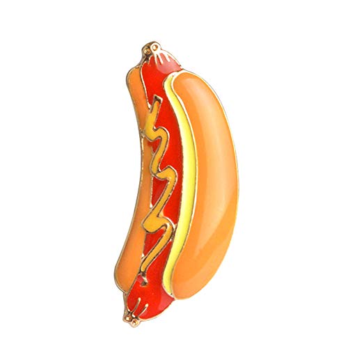 WPCASE Anstecker Anstecknadel Brosche Broschen für Frauen Vintage Damen Broschen Brosche Pins zum Basteln Vintage Brosche Schals Schal Clip Brosche hot Dog von WPCASE