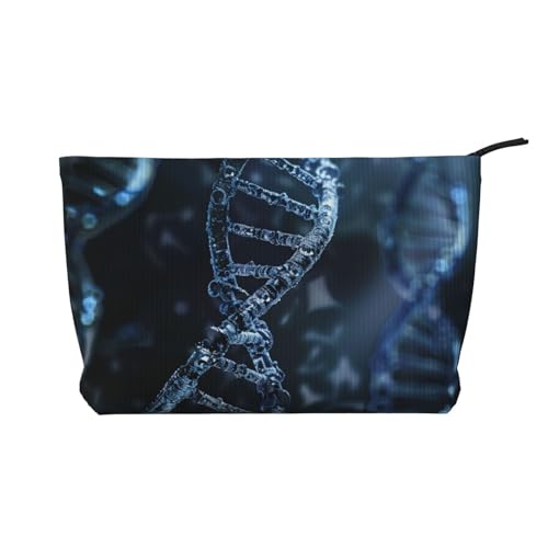 DNA-Make-up-Tasche mit Kette, Fotodruck aus Kordsamt, für Damen, niedliche Make-up-Tasche, Reise-Kosmetiktasche mit Armband, Schwarz , Einheitsgröße, Kosmetiktasche DNA-Make-up-Tasche mit Kette, Fotodruck aus Kordsamt, für Damen, niedliche Make-up-Tasche, Reise-Kosmetiktasche mit Armband, Schwarz , Einheitsgröße, Kosmetiktasche von WPUTY