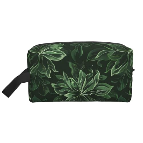 Hunter Green Floral Petals Pattern Printed Cosmetic Case with Handle Lightweight Compact Storage for Makeup Toiletries & Gadgets Make up Organizer for Travel School Work, weiß, Einheitsgröße Hunter Green Floral Petals Pattern Printed Cosmetic Case with Handle Lightweight Compact Storage for Makeup Toiletries & Gadgets Make up Organizer for Travel School Work, weiß, Einheitsgröße von WPUTY