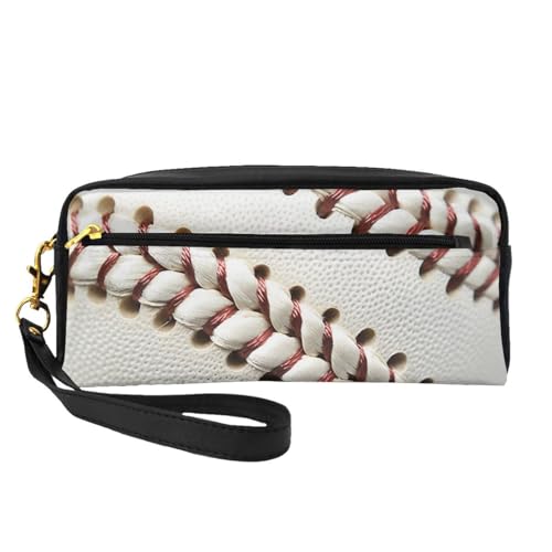 Make-up-Tasche mit Baseball-Spitze, bedruckt, für Damen, Reise-Kosmetiktasche aus PU-Leder mit Handgelenk, Kulturbeutel, Schwarz , Einheitsgröße, Kosmetiktasche Make-up-Tasche mit Baseball-Spitze, bedruckt, für Damen, Reise-Kosmetiktasche aus PU-Leder mit Handgelenk, Kulturbeutel, Schwarz , Einheitsgröße, Kosmetiktasche von WPUTY