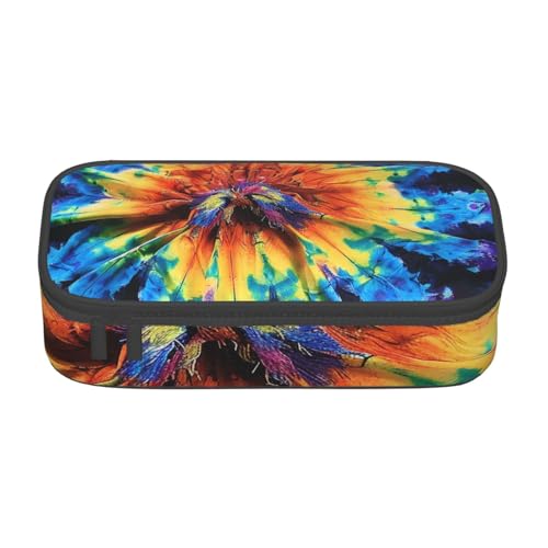 WPUTY Exotic Tribe Federmäppchen, Batik-Stil, bedruckt, großes Fassungsvermögen, Stifteetui, Schreibwarenbox, Make-up-Tasche für Büro, Reisen, Schule, Schwarz , Einheitsgröße, Schulranzen von WPUTY