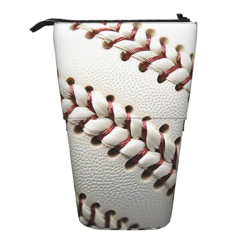 WPUTY Schönes Federmäppchen mit Schmetterlingsmotiv, ausziehbar, für Kosmetik, Make-up, Bürotasche, Baseball-Spitze, Einheitsgröße, Schulranzen von WPUTY