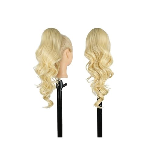 Fake Hair Pferdeschwanzverlängerung, 20 Zoll gewellter Pferdeschwanz mit Kordelzug, Clip in natürlichem, weichem, synthetischem Haarteil for Frauen Ponytail(613) von WQQYU6HKF