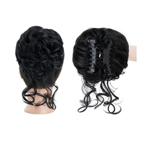 Haarteil Messy Bun Haarteil, Krallenklammer, lockig, gewellt, synthetisch, zerzaust, Hochsteckfrisur, Haarverlängerungen for Frauen Dutt(1) von WQQYU6HKF