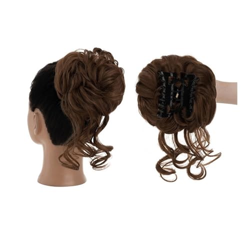 Haarteil Messy Bun Haarteil, Krallenklammer, lockig, gewellt, synthetisch, zerzaust, Hochsteckfrisur, Haarverlängerungen for Frauen Dutt(12) von WQQYU6HKF