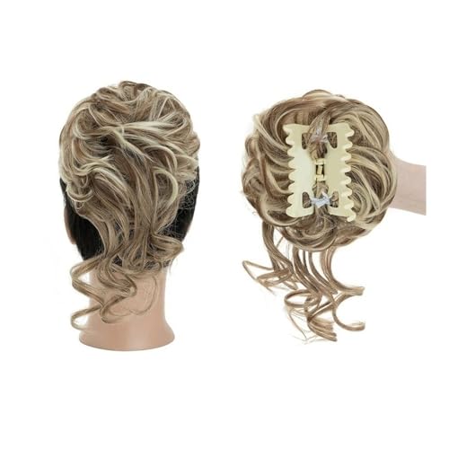 Haarteil Messy Bun Haarteil, Krallenklammer, lockig, gewellt, synthetisch, zerzaust, Hochsteckfrisur, Haarverlängerungen for Frauen Dutt(12H613) von WQQYU6HKF