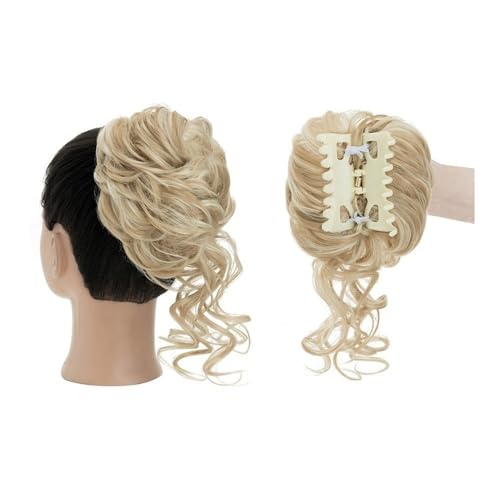 Haarteil Messy Bun Haarteil, Krallenklammer, lockig, gewellt, synthetisch, zerzaust, Hochsteckfrisur, Haarverlängerungen for Frauen Dutt(18H613) von WQQYU6HKF