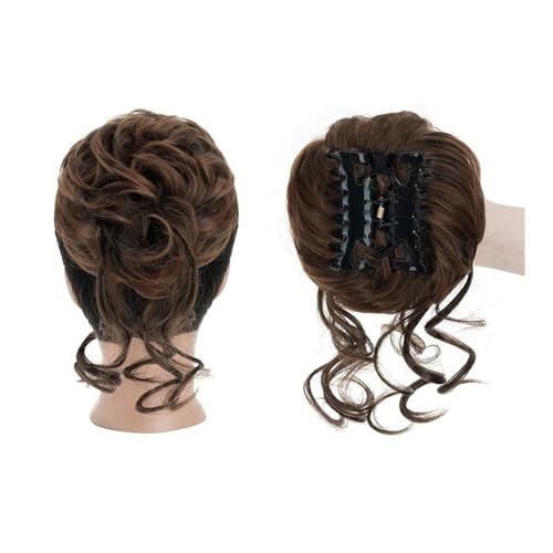Haarteil Messy Bun Haarteil, Krallenklammer, lockig, gewellt, synthetisch, zerzaust, Hochsteckfrisur, Haarverlängerungen for Frauen Dutt(30T4) von WQQYU6HKF