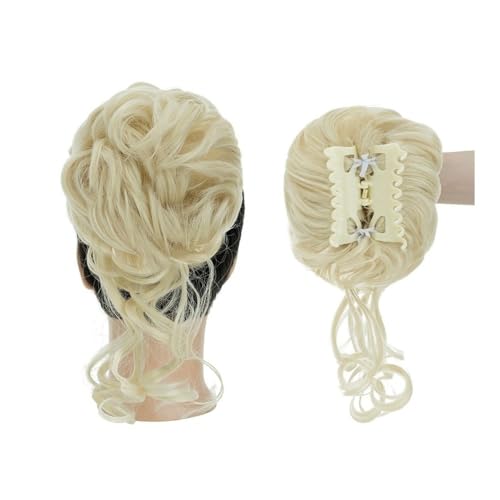 Haarteil Messy Bun Haarteil, Krallenklammer, lockig, gewellt, synthetisch, zerzaust, Hochsteckfrisur, Haarverlängerungen for Frauen Dutt(613) von WQQYU6HKF
