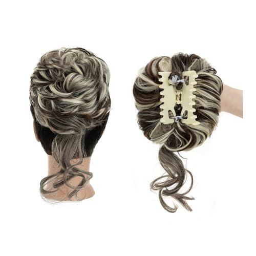 Haarteil Messy Bun Haarteil, Krallenklammer, lockig, gewellt, synthetisch, zerzaust, Hochsteckfrisur, Haarverlängerungen for Frauen Dutt(6AH613) von WQQYU6HKF