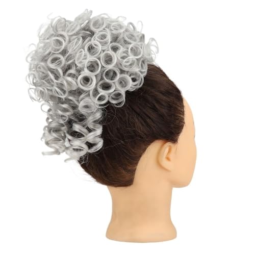 Haarteil Messy Bun Haarteil for Frauen, elastische Kordelzug synthetische lockige Chignon Haarverlängerung Dutt(10AT1001) von WQQYU6HKF