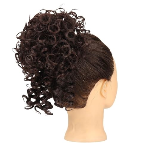 Haarteil Messy Bun Haarteil for Frauen, elastische Kordelzug synthetische lockige Chignon Haarverlängerung Dutt(2-33) von WQQYU6HKF