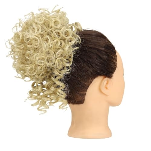 Haarteil Messy Bun Haarteil for Frauen, elastische Kordelzug synthetische lockige Chignon Haarverlängerung Dutt(24-613) von WQQYU6HKF