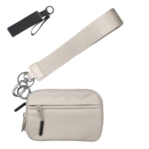 Corelration The Wallet 2. Generation, wasserdichte Nylon-Geldbörsen mit Armband für Damen (Beige) von WQTHU