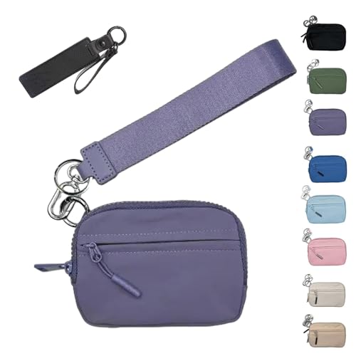 Corelration The Wallet 2. Generation, wasserdichte Nylon-Geldbörsen mit Armband für Damen (Lila) von WQTHU