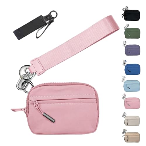Corelration The Wallet 2. Generation, wasserdichte Nylon-Geldbörsen mit Armband für Damen (Rosa) von WQTHU