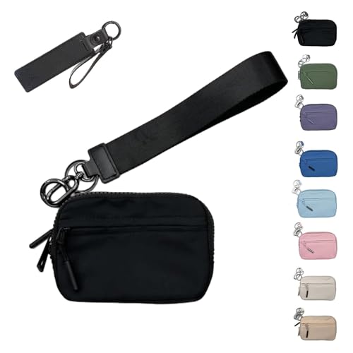 Corelration The Wallet 2. Generation, wasserdichte Nylon-Geldbörsen mit Armband für Damen (Schwarz) von WQTHU