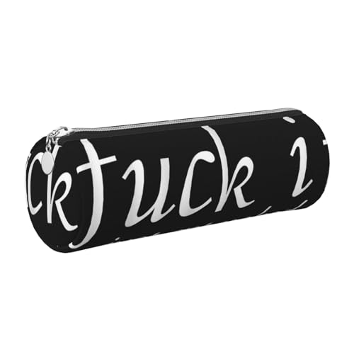 WQUVMDS Federmäppchen aus Leder mit dreieckigem Reißverschluss, Schwarz und Weiß, silber, Einheitsgröße, Taschen-Organizer von WQUVMDS