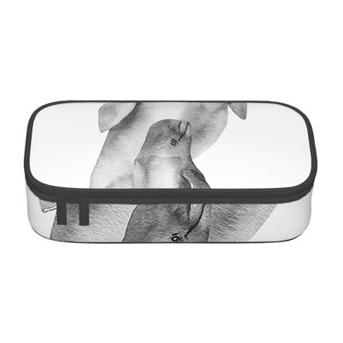 Wquvmds Federmäppchen mit Wal-Kunstdruck, großes Fassungsvermögen, Tasche für Jungen, Mädchen, Schule, Bürobedarf Wquvmds Federmäppchen mit Wal-Kunstdruck, großes Fassungsvermögen, Tasche für Jungen, Mädchen, Schule, Bürobedarf von WQUVMDS