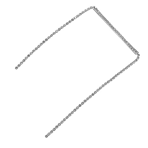 Stirnbänder Strass Diamant Zubehör, Kristall Stirnband Schmuck, Pony Seitenclip Diamant Haarspangen Hochzeit Haarspange Strass Kopfbedeckung Party Kopfschmuck Handgefertigt Bobby Quaste Haarspangen von WRAFER