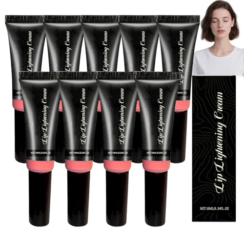 Lippenaufhellung Für Dunkle Lippen, Balsam Zur Korrektur Dunkler Lippen, Creme Zur Aufhellung Dunkler Lippen, Tiefenwirksam Feuchtigkeitsspendend, Geeignet Für Männer Und Frauen (9PCS) von WRANBAO