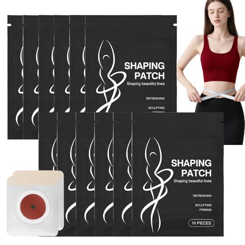 Shaping Patch, Straffendes Haut- Und Körperformungspflegepflaster, Konturierungspflaster Für Den Bauch, Schlankheitspflaster, Straffende Körperpflaster Zur Straffung Verbesserung Der Kurven (12pcs) von WRANBAO